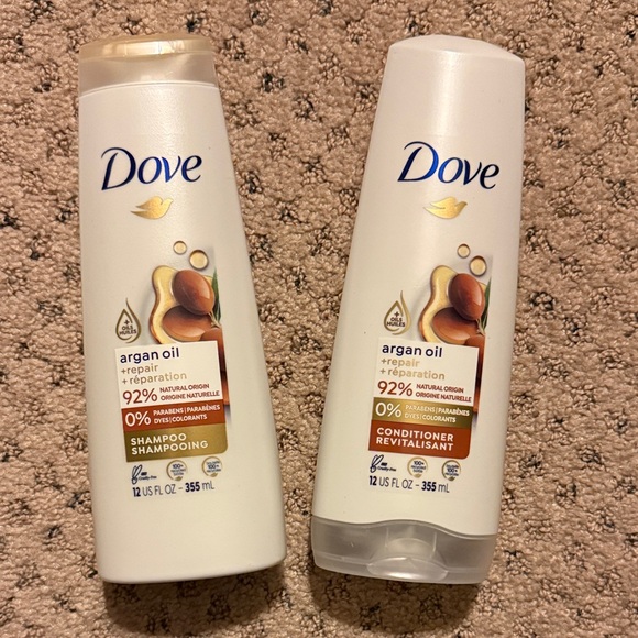 Dove Argan Oil Repair Shampoo and Conditioner Set  New - Picture 1 of 4